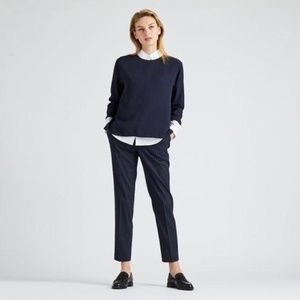 EUC Uniqlo Navy Pinstripe EZY trouser Pants
